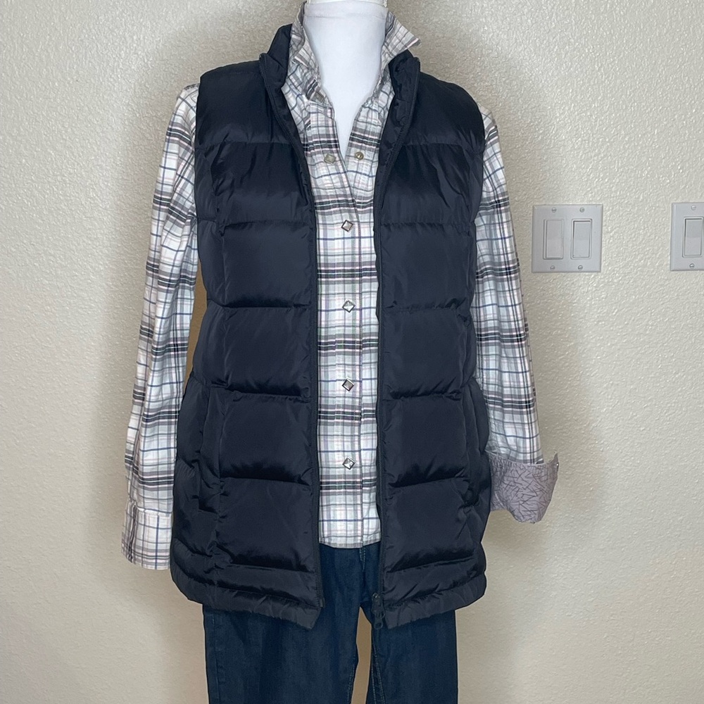 J. Jill Black Down Puffer Jacket Size XS be
